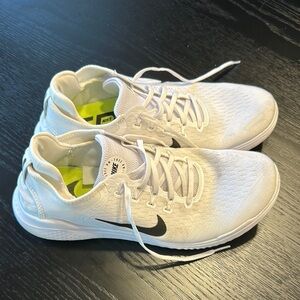 Nike Free White and Black Athletic Sneakers